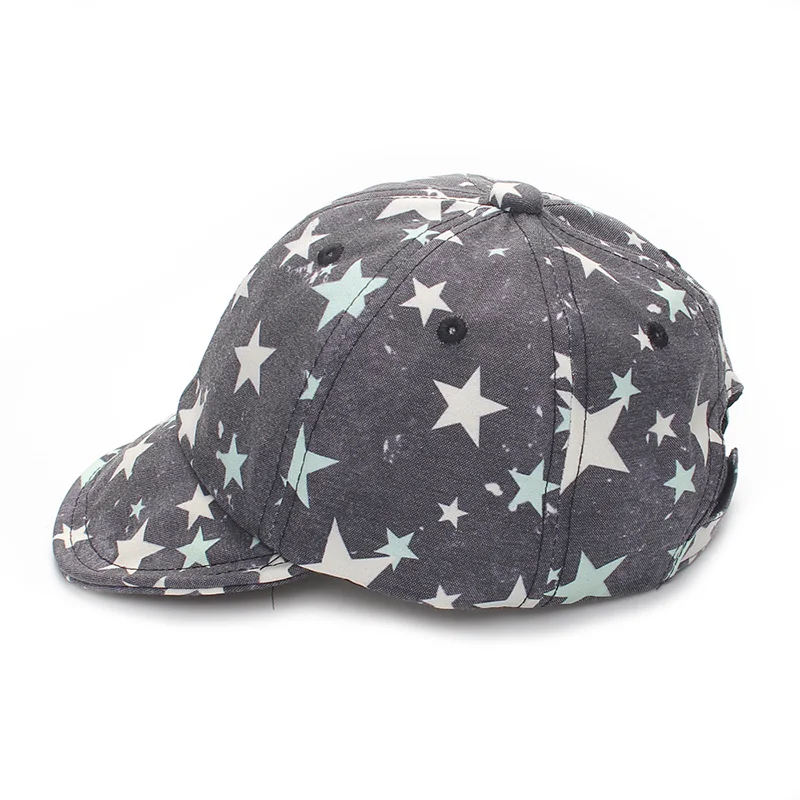 Star Baby Caps Cotton Boys Girls Caps Retro Baseball Sun Cap Baby Spring Summer Hats For Boy Girls Baby Photography Accessories (1)