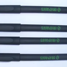 Печать логотипа рекламная гелевая чернильная ручка Матовый держатель рекламная гелевая чернильная ручка рулонная шариковая ручка роликовая ручка