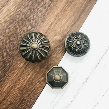 

10pc Vintage Drawer Knobs and Handles Euro-Style Furniture Solid Creative Modern Cupboard Closet Drawer Handle Pulls Handles