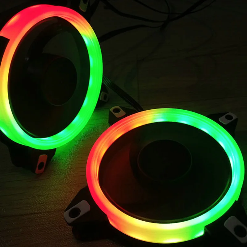 12 см светодиодный вентилятор ЦПУ бесшумный RGB Регулируемый тихий кулер для