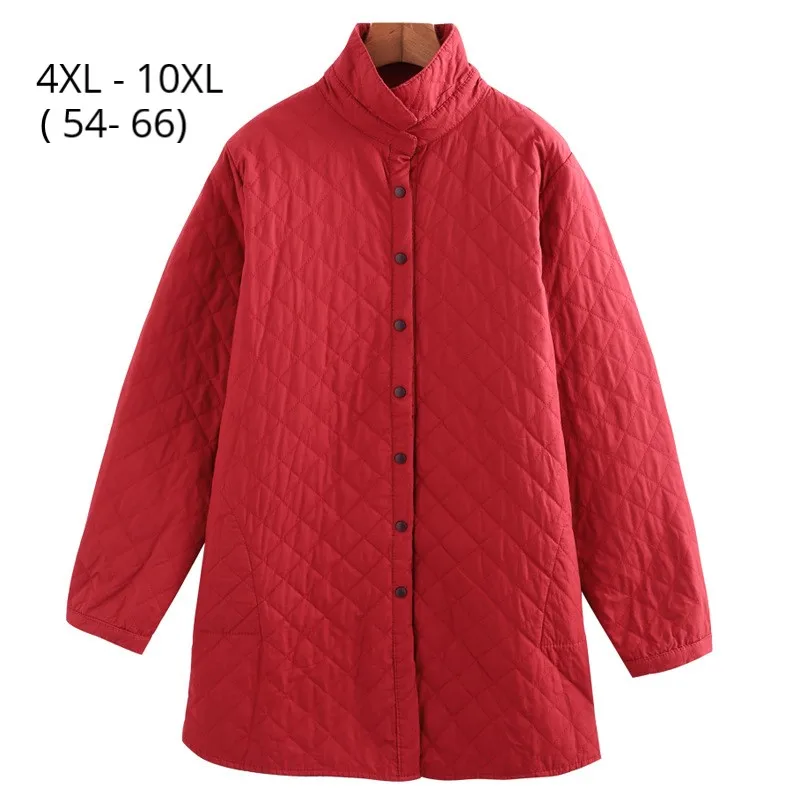 

Plus Size 10XL 9XL 8XL Autumn Women Coat Womens Long Sleeve Black Red Outwear Female A Line Casual Thin Coats Jacket For Mujer