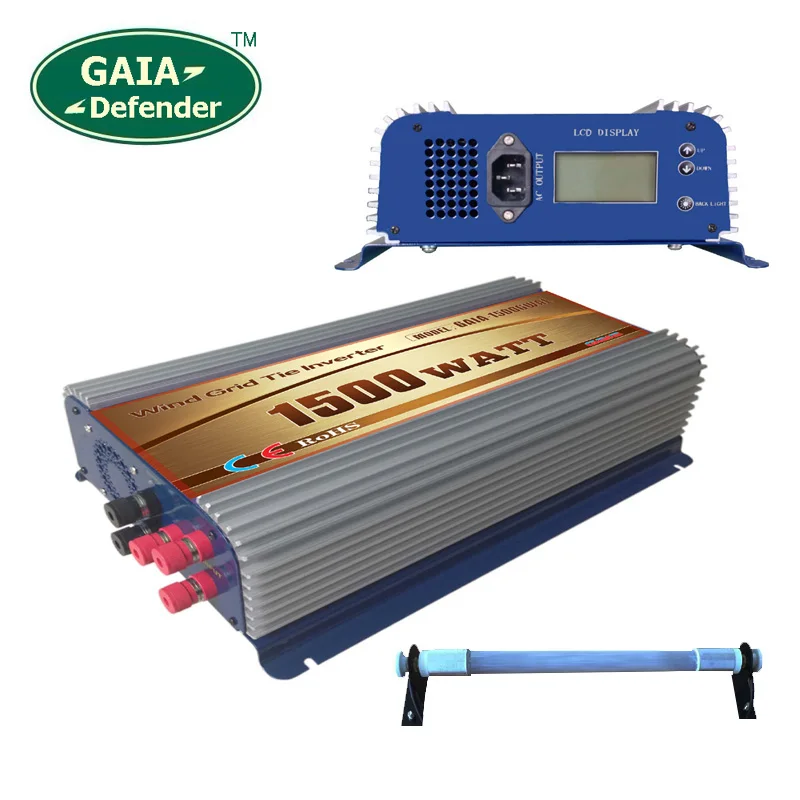 1500W Wind Grid Tie Inverter with Resistor AC/DC 45v 90v to AC 220v