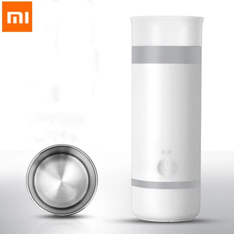 

XIAOMI Electric Hot Water Cup Portable Small Kettle Mini Dormitory Boiled Water Heated Cup 304 Stainless Steel Bottle Liner