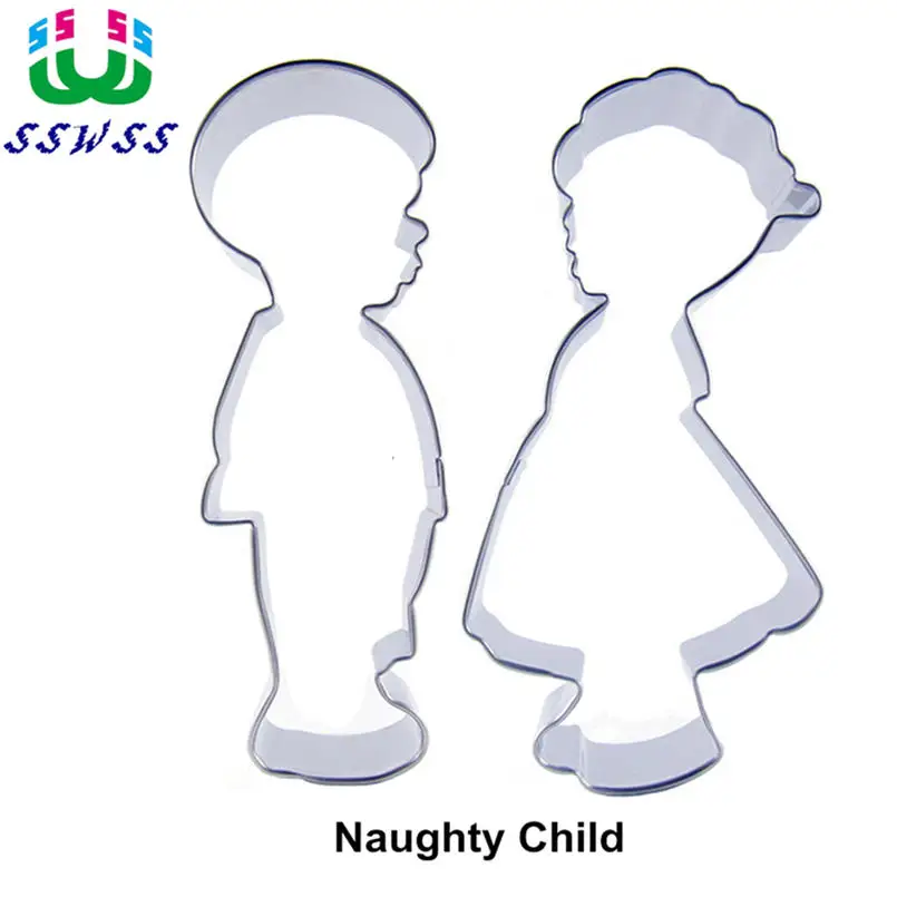 

Little Prince And The Little Princess Shape Cake Decorating Tools,Two Naughty Children Cookie Baking Molds,Direct Selling