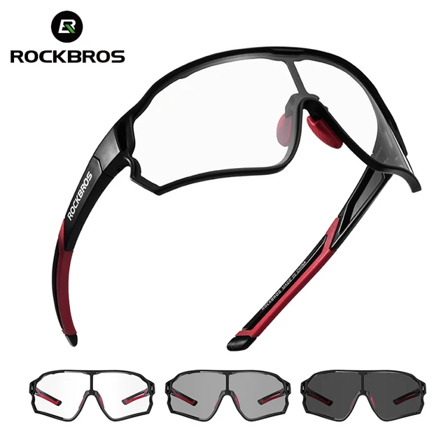 US $13.72 ROCKBROS Photochromic Bike Glasses Bicycle UV400 Sports Sunglasses for Men Women Anti Glare Lightwe