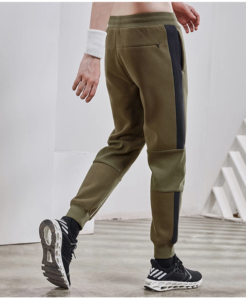 Willarde зимние спортивные мужские брюки для бега свободные хлопковые Соединенные Брюки спортивные уличные тренировки Беговые Брюки