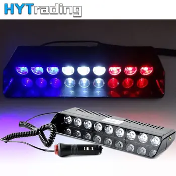 

9 LED For Car Dash Strobe Flash Lights Blue/White/Red Emergency Police Flash Lights Warning Lamp LED Light