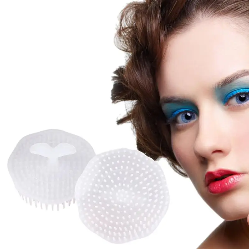 

2Pcs/Lot White Washing Hair Cleaner Brushes Relieve Itching Acupuncture Points Massage Shampoo Scalp Massage Comb