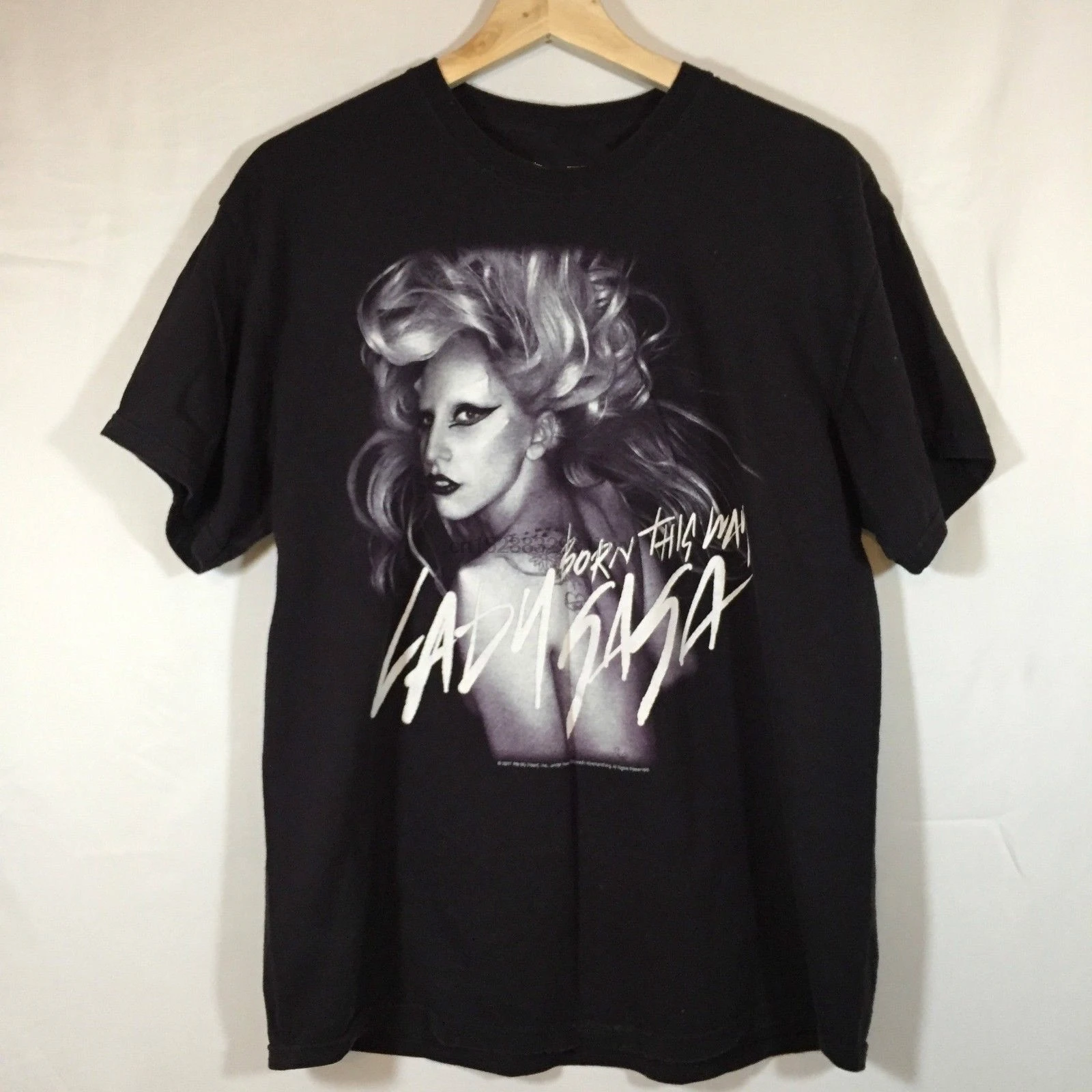 

Lady Gaga Born This Way Monster Ball Concert Tour 2011 Black T Shirt Size L