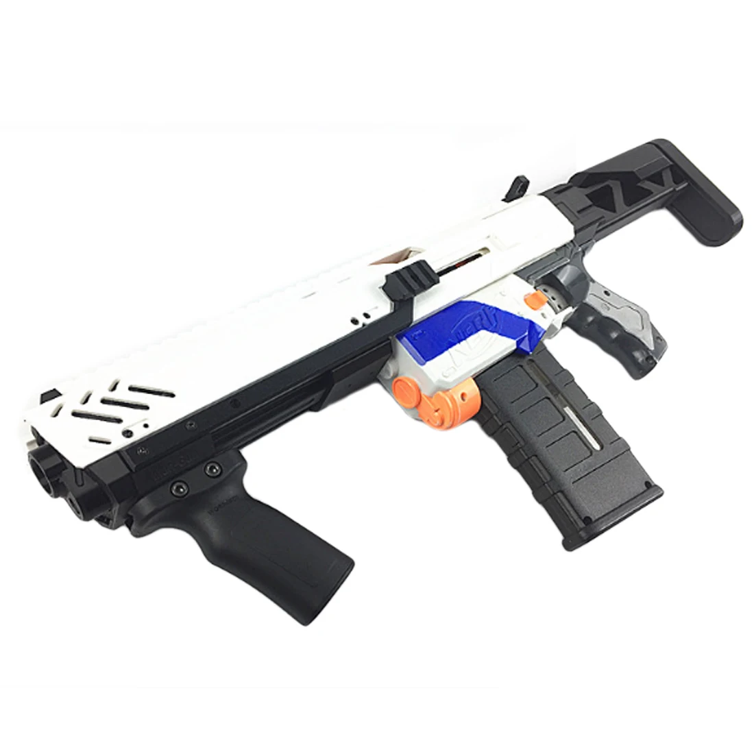 

Maliang Elite Type Soft Bullet Ball Transmitter PDW1 Drop-down Component for Nerf Retaliator - Black + White