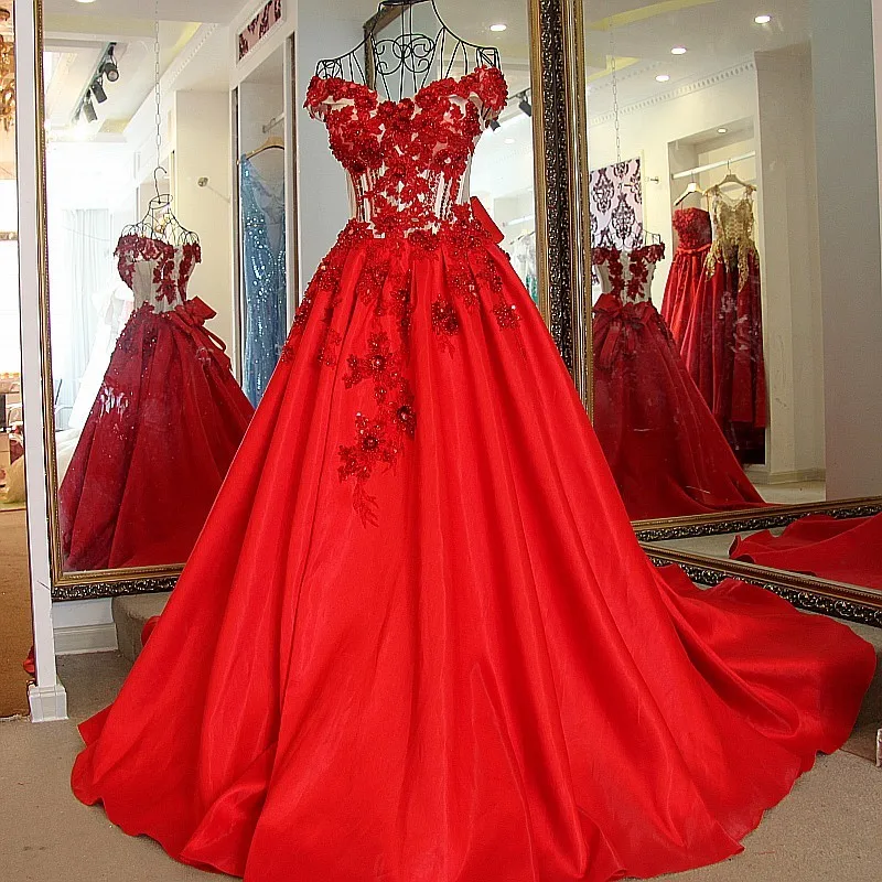 LS14789 avond jurken lang красные вечерние платья зашнуровать назад линия вышитый бисером кружево атласное длинное официальное вечернее платье реальные фото