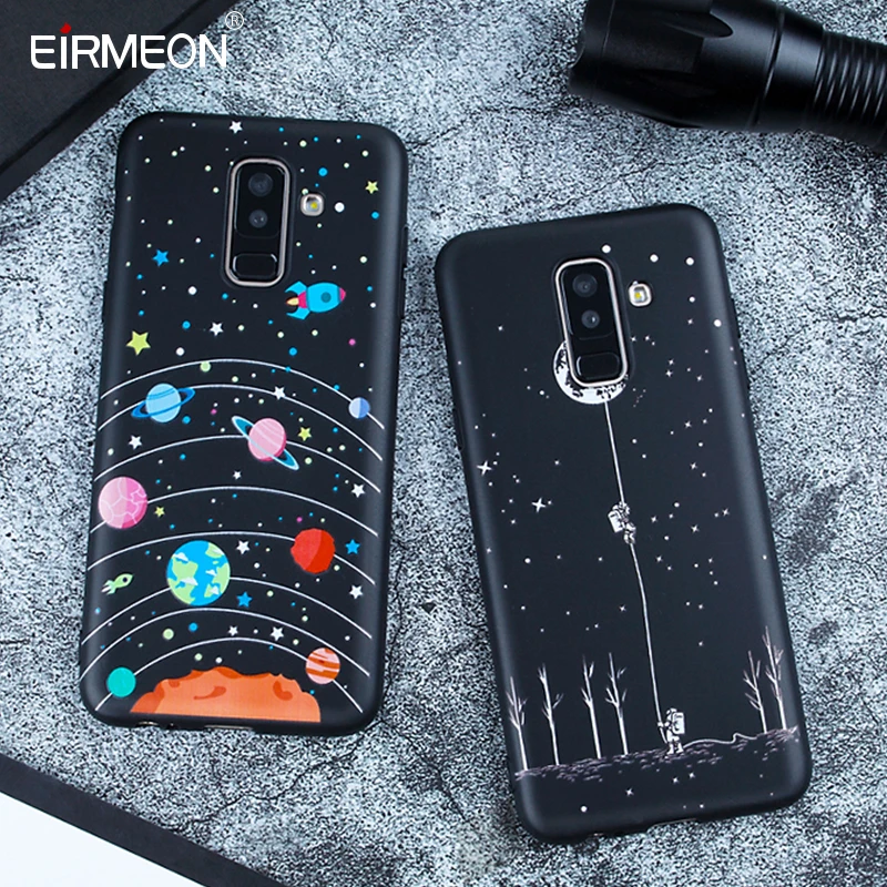 

Black Matte Pattern Case For Samsung A5 A3 A7 J7 J5 J3 2017 2016 Galaxy S9 S8 A8 2018 S9 S8 Plus S7 Edge Soft TPU Cover Capa