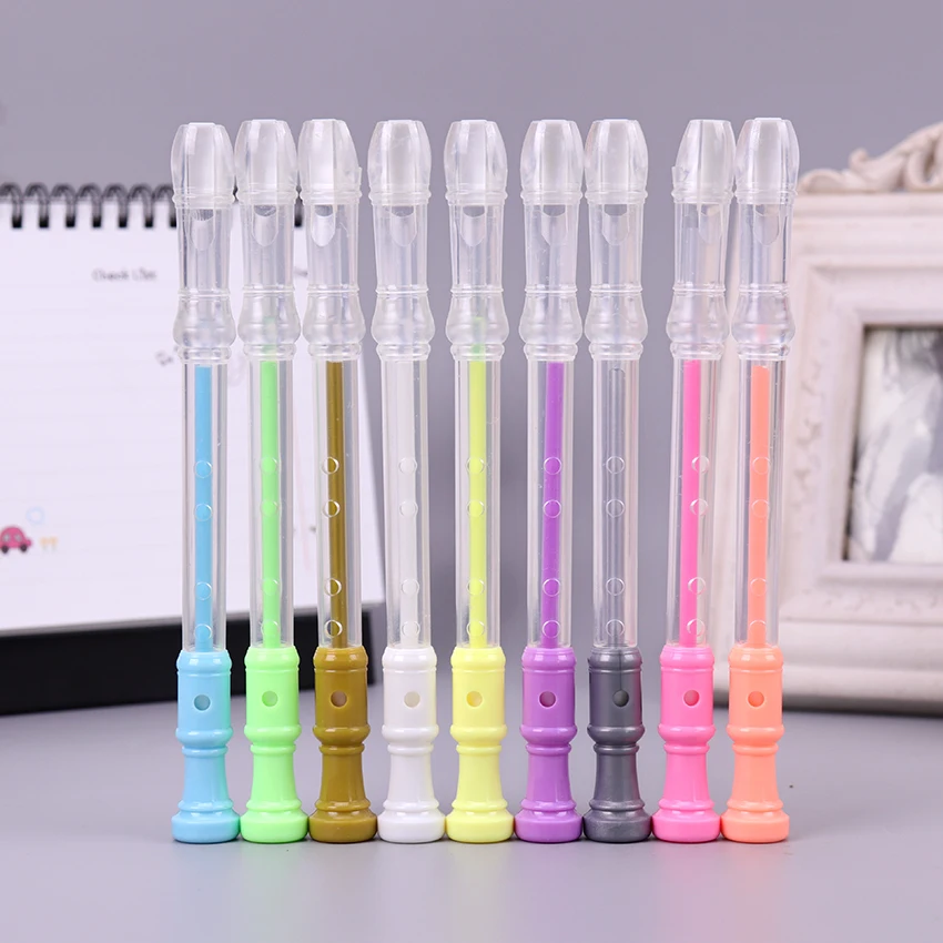 

1PC Gel Pen Flute Clarinet Style Highlighter Whistle Watercolor Paint Pens Marker Pen Office Stationery Supplies