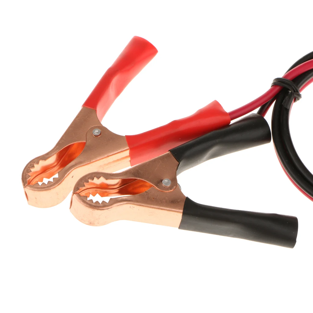 

2 Pieces Universal 50Amp Car Battery Power Wire Line Cable Line Alligator Clamp Clips Batteries Accessories 40*32*mm