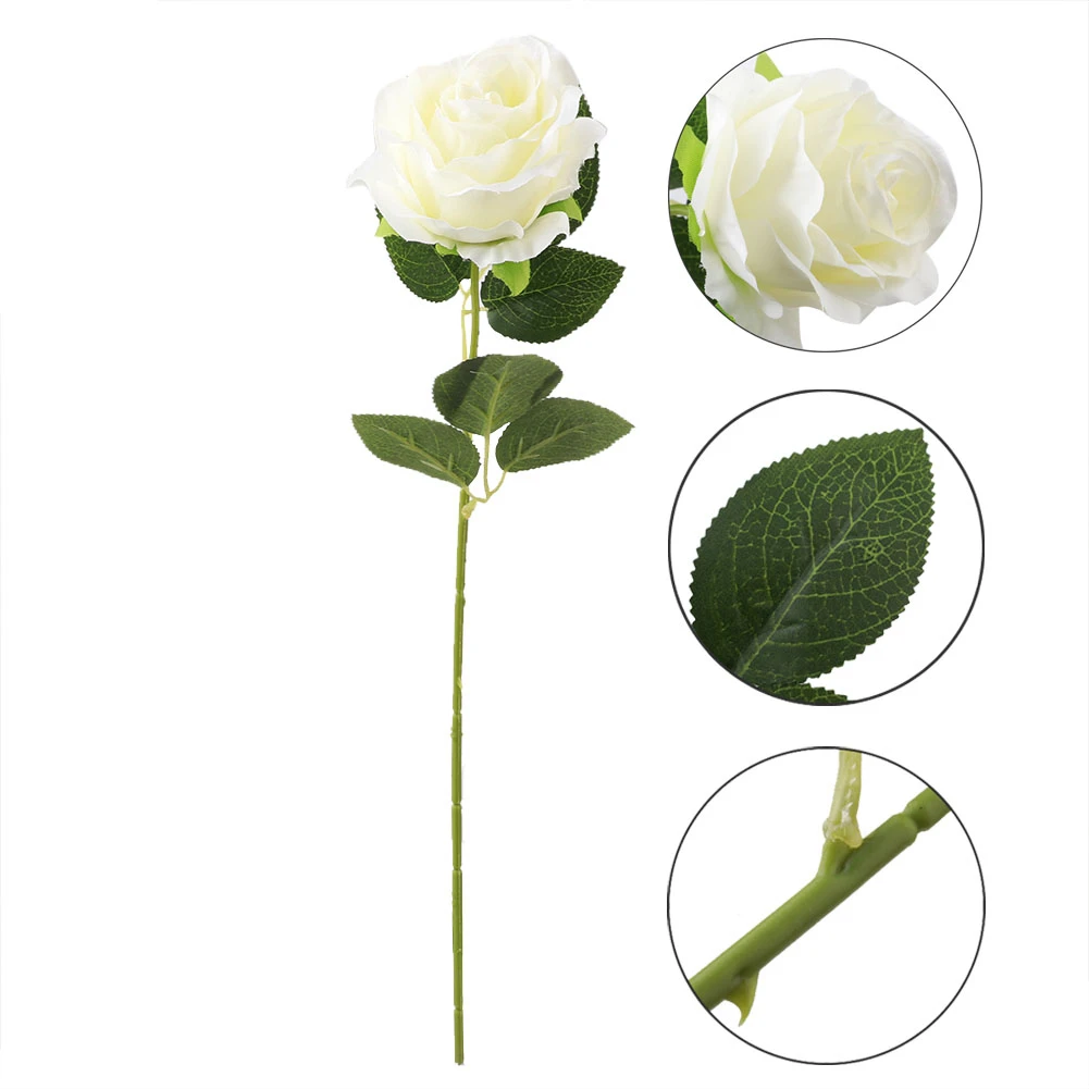 50 см 3D букет роз Королевская роза высококлассные искусственные цветы шелк Настоящее прикосновение розы цветы для дома Свадебные украшения