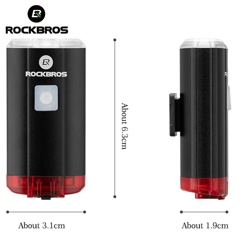 Excellent ROCKBROS Bicycle Handlebar Light 100Lumen USB Rechargeable Led  Flashlight Cycling Lantern Headlight Bike Accessories 3 Modes 2