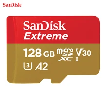 Двойной Флеш-накопитель SanDisk TF микро-sd карты U3 читать 100 МБ/с. слот для карт памяти для смартфонов и планшетов с поддержкой 4 K видео Запись 128 ГБ