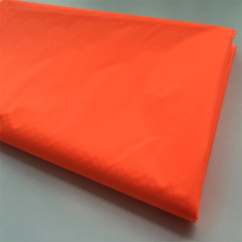 

2017 Direct Selling Real Woven 100% Nylon Cheap Orange Color Coated Kite Fabric