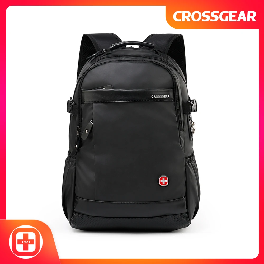 

CROSSGEAR Travel Slim Durable Anti Theft Laptops Backpack with USB Charging Port,Water Resistant College Computer Backpack