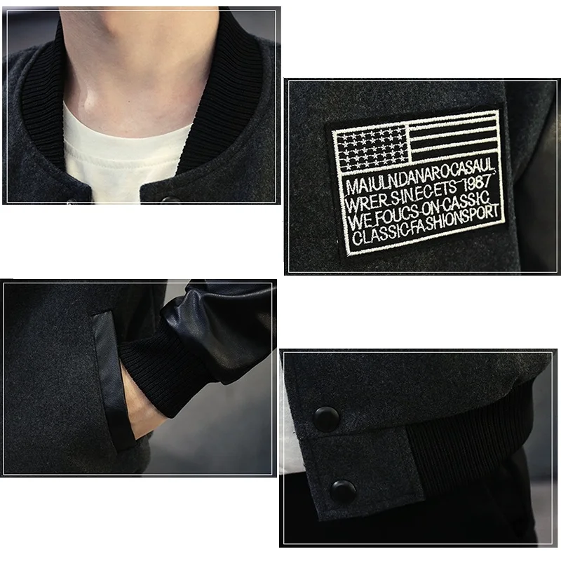 Grandwish Men's Jackets Coats Plus Size 4XL Male Slim Fit Mens Windbreaker Jacket Solid Color Hip Pop Streetwear Jacket ,ZA082 Grandwish Men's Jackets Coats Plus Size 4XL Male Slim Fit Mens Windbreaker Jacket Solid Color Hip Pop Streetwear Jacket ,ZA082