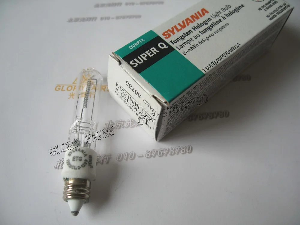 SYLVANIA ETG 120V 150W E11 мини CAN галогенная лампа Naed 58735 120V150W до 150Q/CL/2 лампа|halogen lamp|120v 150w150w