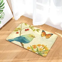 CAMMITEVER птицы цветочные коврики Tapete Ванная комната Кухня для спальни Площадь ковер для гостиной