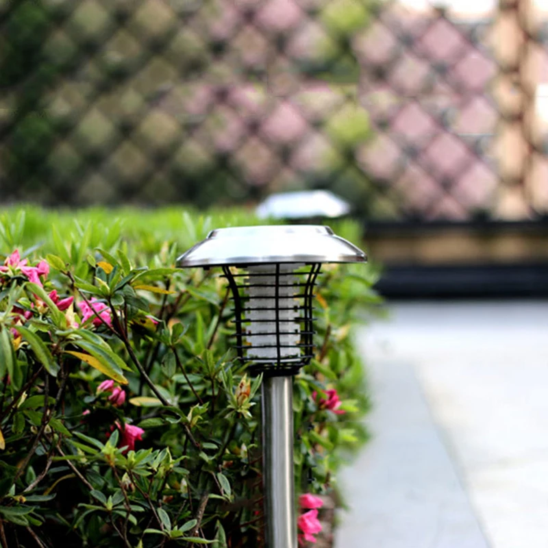 

NEW Solar mosquito zapper lights outdoor waterproof intelligent light control mosquito repellent lamp led electric shock