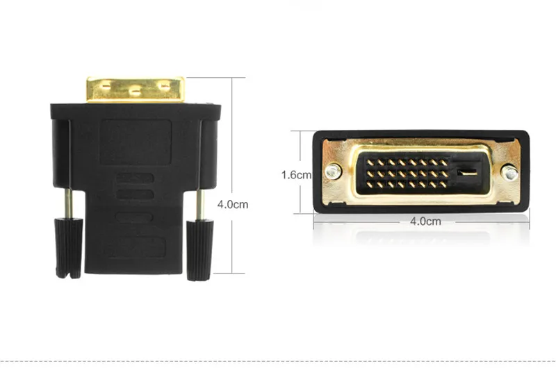 DZLST Высокое качество DVI 24+ 1 Мужской к HDMI Женский конвертер HDMI к DVI адаптер Поддержка 1080P для HDTV lcd Прямая поставка