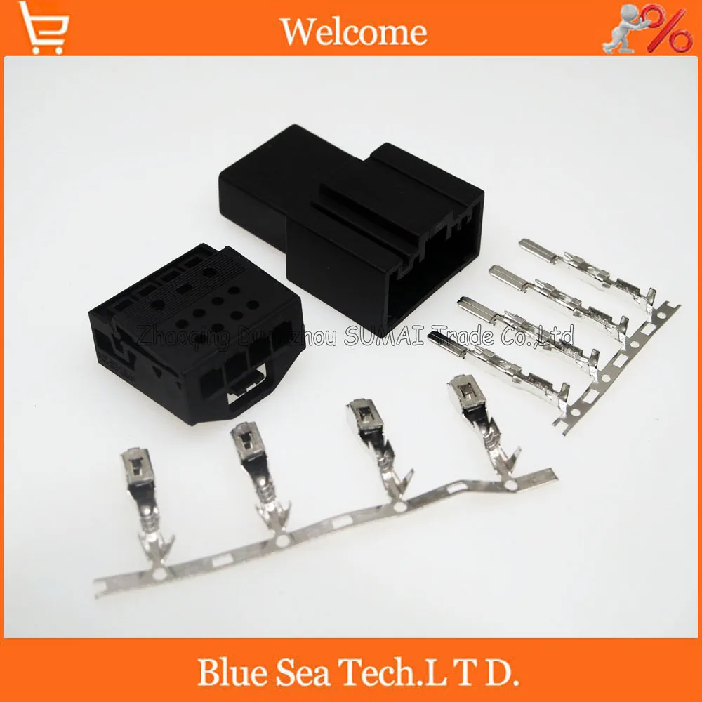 Black 4pin Auto connector,Car Speaker plug,Auto Bass plug,Car electric