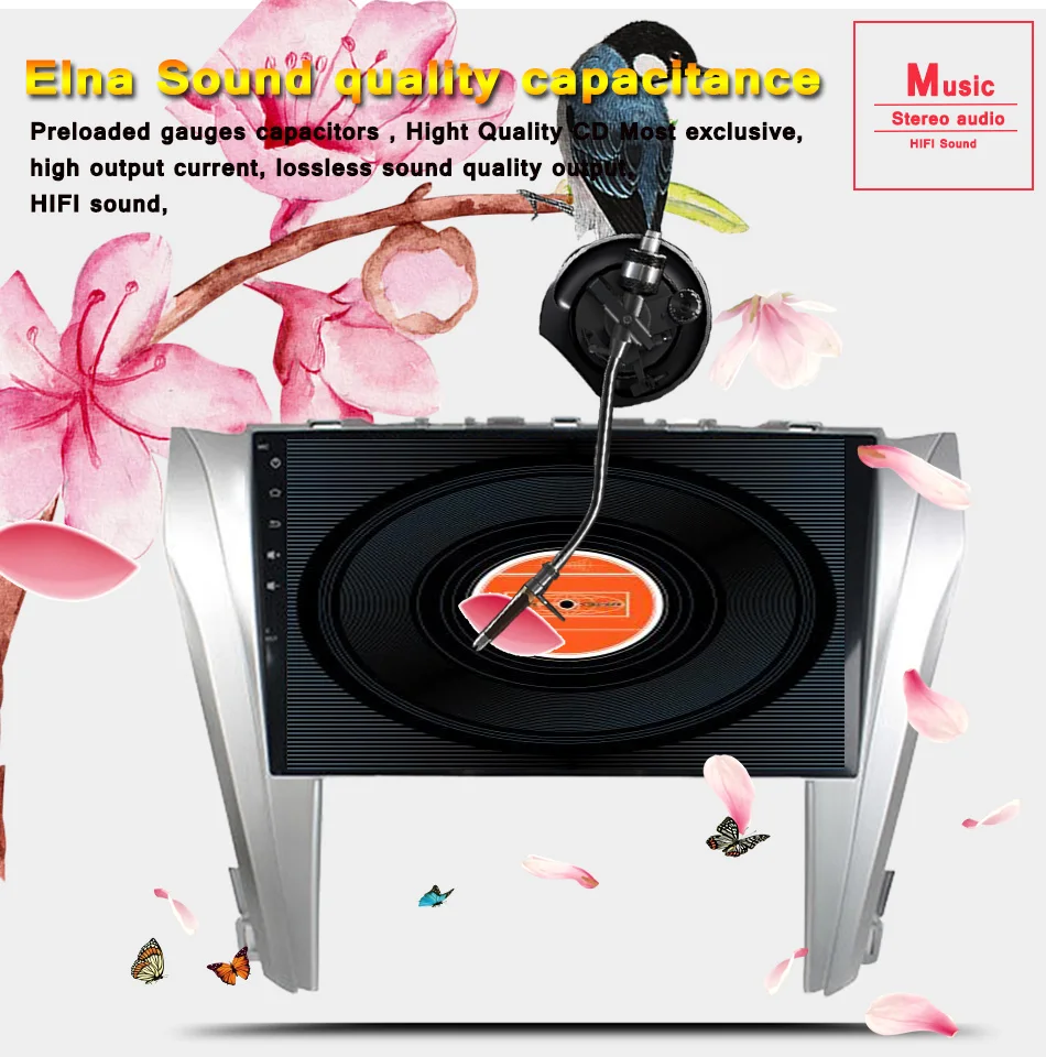 Sale HD IPS 1024*600 Android 9.0 4G RAM car audio a/v multimedia gps navi system For toyota camry 2015 2016-19 3/4g wifi rds dab dvr 11