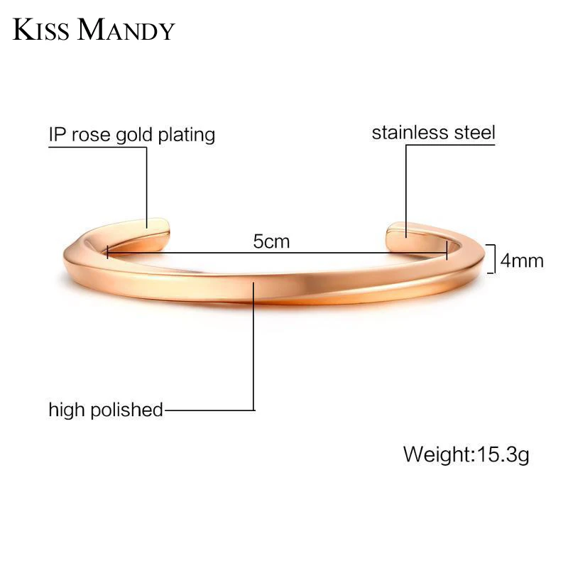 KISS MANDY, Новое поступление, браслеты и браслеты, серебряные ювелирные изделия, нержавеющая сталь, звено цепи для Мужчин, Ювелирные изделия KB443