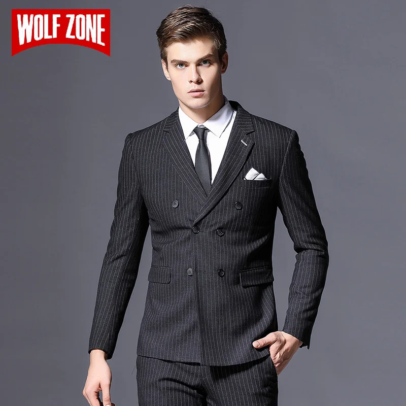 

New Arrival Brand Mens Suit Formal Business Blazer Men Groom Three Pieces Slim Fit Party Jacket Clothing Wedding Dress Pants
