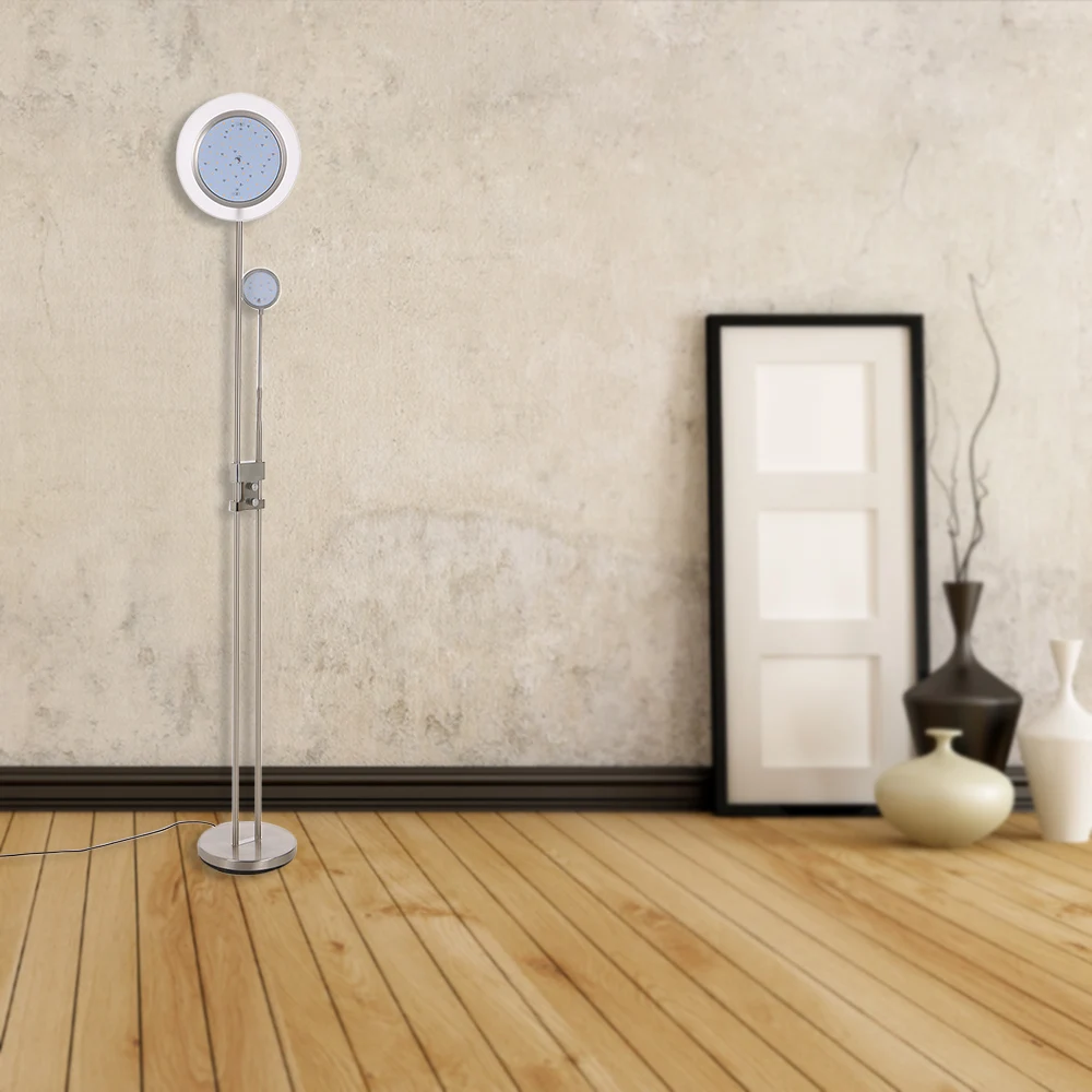 

Tomshine 71-Inch 15W LED Floor Lamp Iron 1200LM Stepless Dimmable Double Light for Home Decoration Living Room Bedroom College
