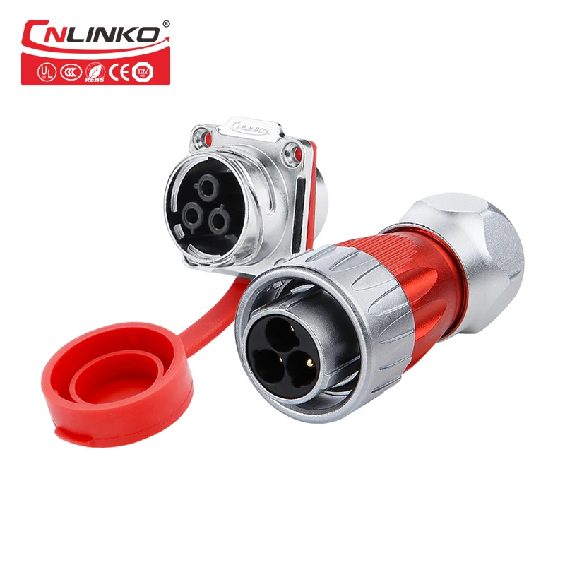 Wholesale Gold Plated 3-24Pin 25A High Current Circular Connector Outdoor Water proof Connector IP67 for Industry Equipment