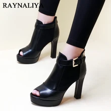 Classic Black Women Summer Ankle Boots Elegant Peep Toe Pumps Shoes Sexy Ladies Party Dress High Heel Platform Shoes CH-A0020 Classic Black Women Summer Ankle Boots Elegant Peep Toe Pumps Shoes Sexy Ladies Party Dress High Heel Platform Shoes CH-A0020