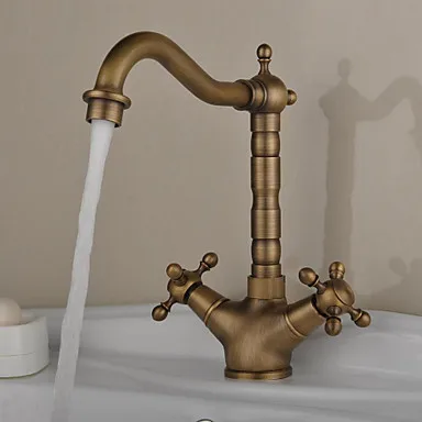 

Antique Inspired Brass Pull Out Kitchen Sink Faucets Tap Mixer ,Torneira Parede Pia Cozinha Grifos Cocina