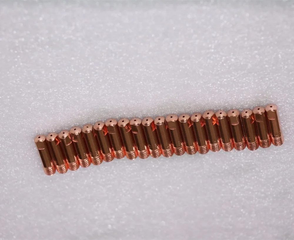 

20PCS CO2 Mig Mag welding torch aircooled MB 15AK contact tip E-CU M6*25MM 0.8 1.0