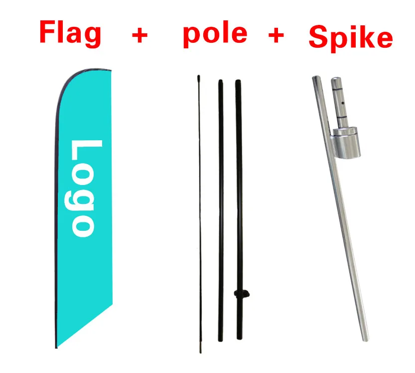

New Subway logo Advertising 9' Feather Banner Swooper Flag Kit w/ pole+spike gr