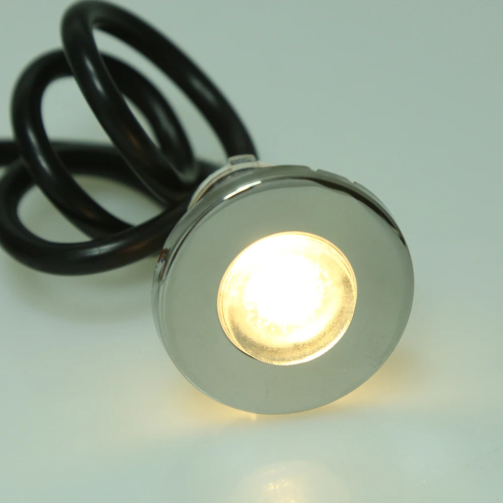 Amber LED 12V Marine Boat Courtesy Light RV Yacht Deck Outdoor Step Light