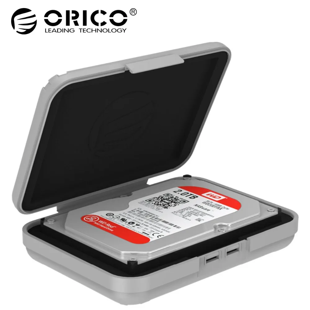 

ORICO PHX-5S-GY 5 Bay Simple HDD Protector Box for 3.5" Hard Drive(HDD) with Waterproof Function- 5PCS/LOT-Gray