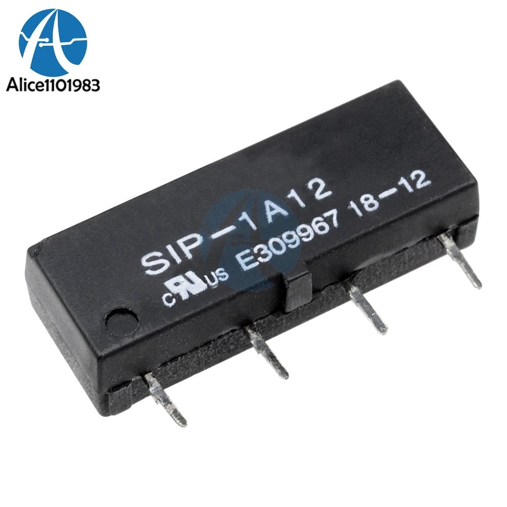 

DC 12V Relay SIP-1A12 Dry Reed Relay Switch Module 4PIN Relay Module