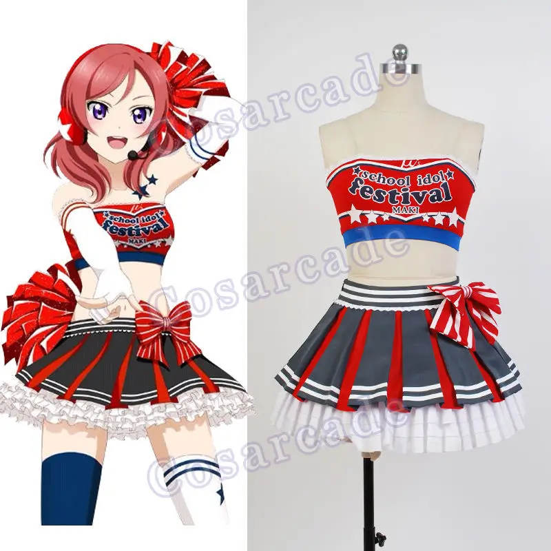 Love Live! Original Cheerleader Maki Nishikino Cheerleaders Dress