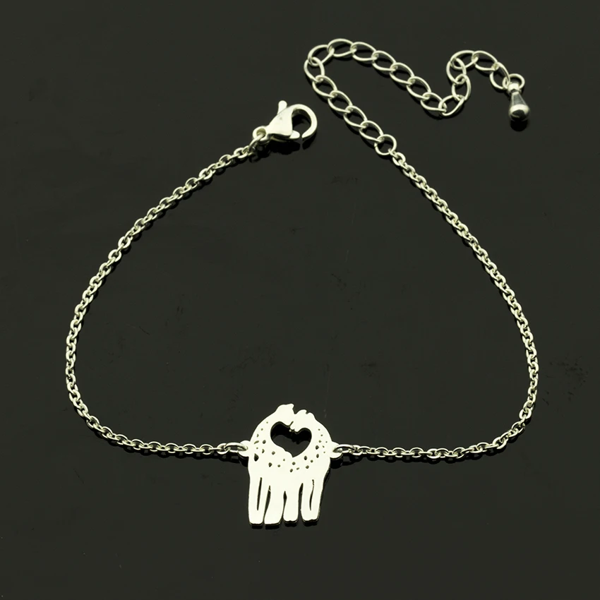 

GORGEOUS TALE 10Pcs/lot Gold Plated Lovely Giraffe Cuff Bracelet For Women Animal Charm Pulseras Mujer Valentines Day Gift B010