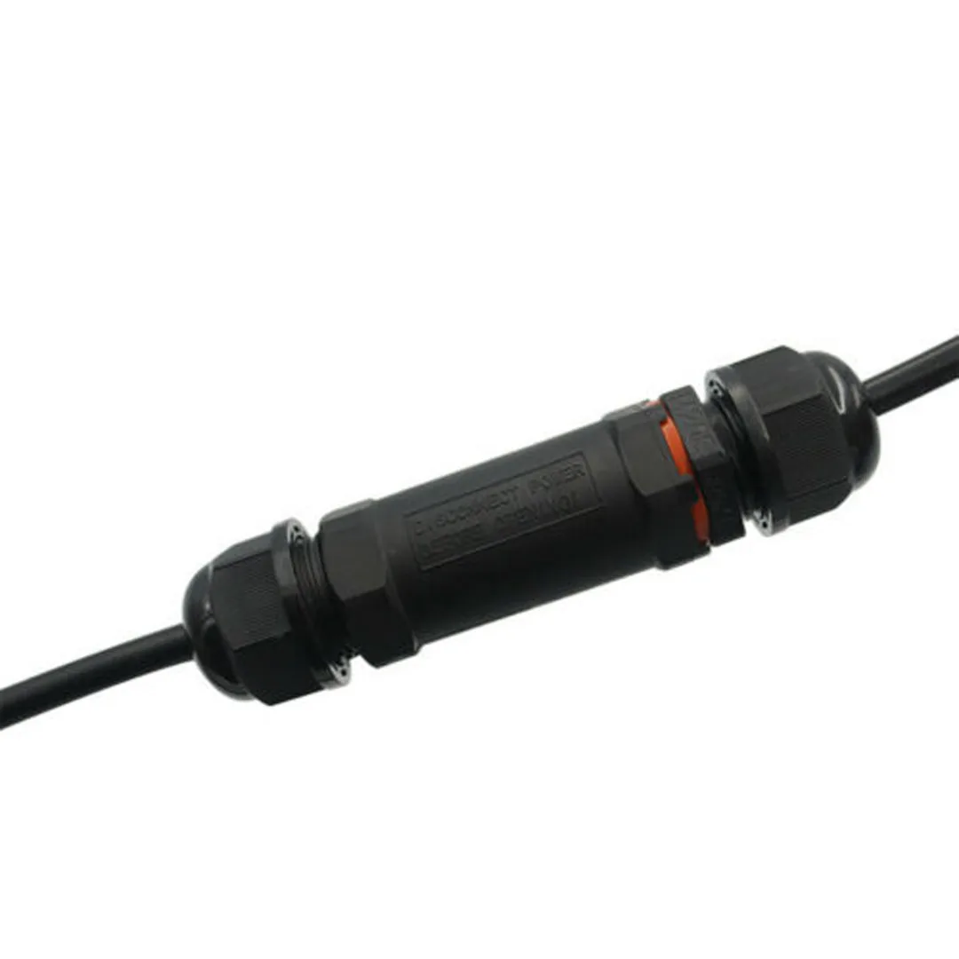 1pc Waterproof Connector 3 Pole Core Joint Plastic Junction Box Electrical Cable Inline Wire Insulation Connector