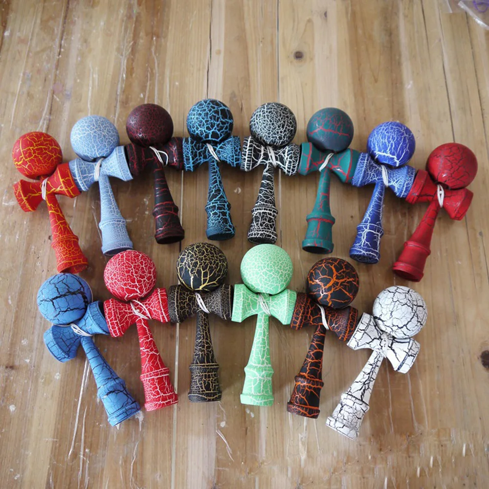 

18.5CM Kendama Wooden Outdoor Sports Toy Skillful kendama professional Balls Toys For Children Kids Strings Professional Adult