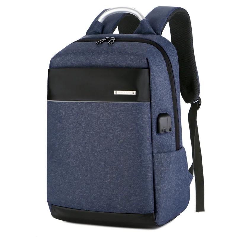 Новое поступление мужской многофункциональный рюкзак Водонепроницаемый Мужской usb зарядка Рюкзак с вилкой бизнес дорожная сумка школьный рюкзак - Цвет: fashion blue