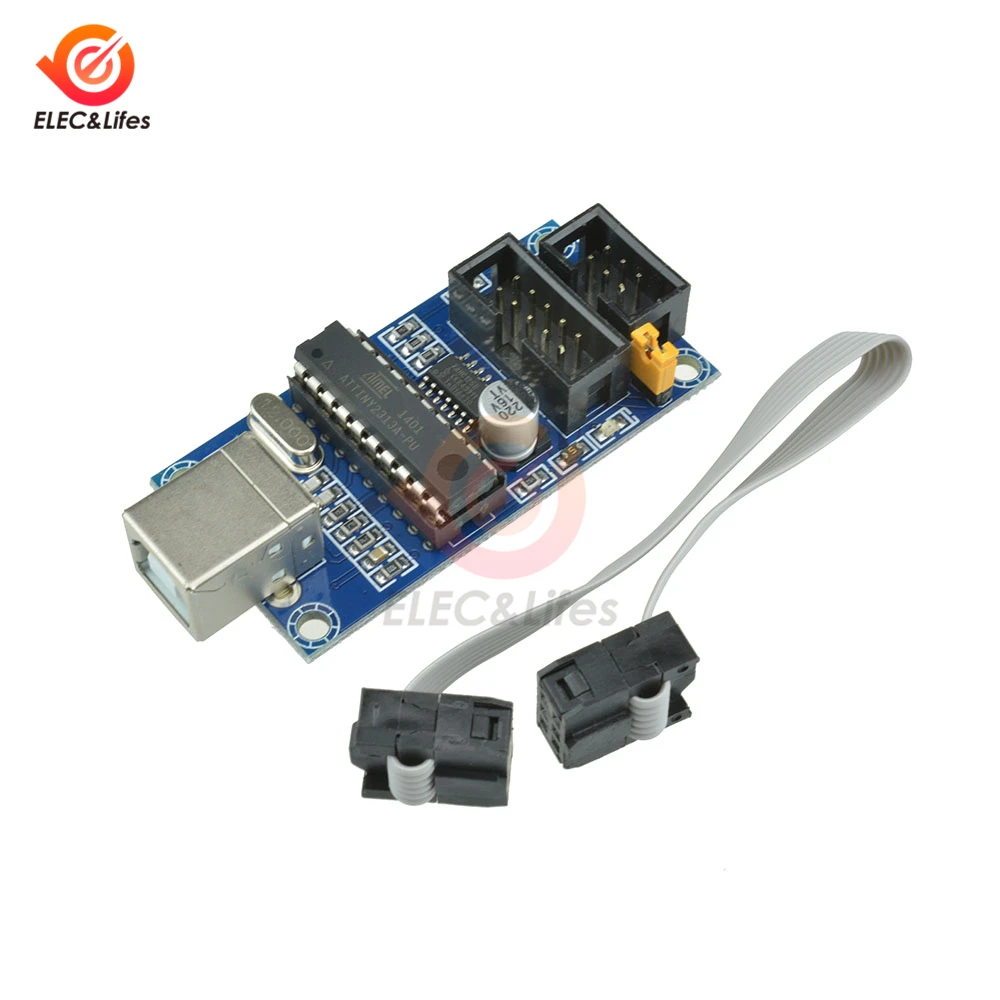 USBTINYISP AVR ISP download cable USB Programmer Bootloader For Arduino IDE UNO R3 Atmega2560+ 10 pin Programming Wire
