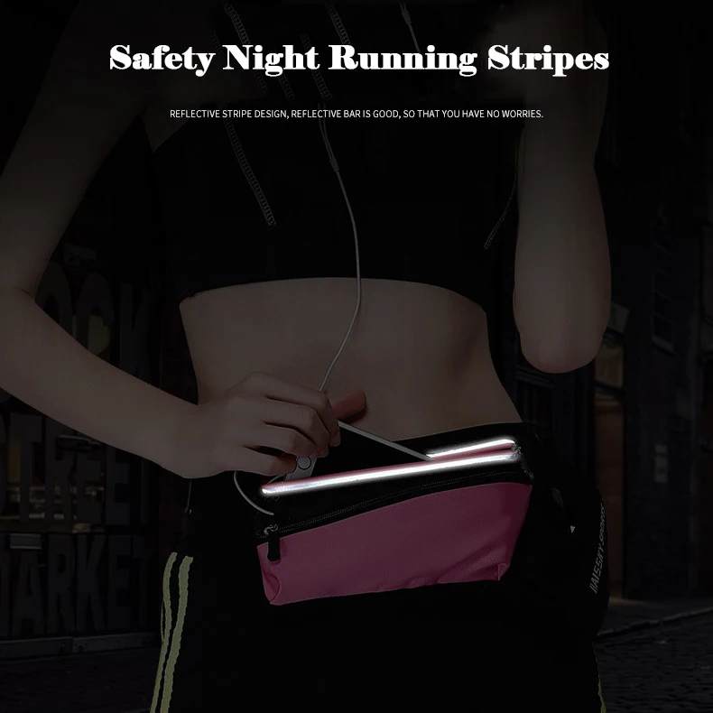 Running Marathon Waist Bag Sports Climbing Hiking Racing Gym Fitness Lightweight Hydration Belt Water Bottle Hip Waist Pack