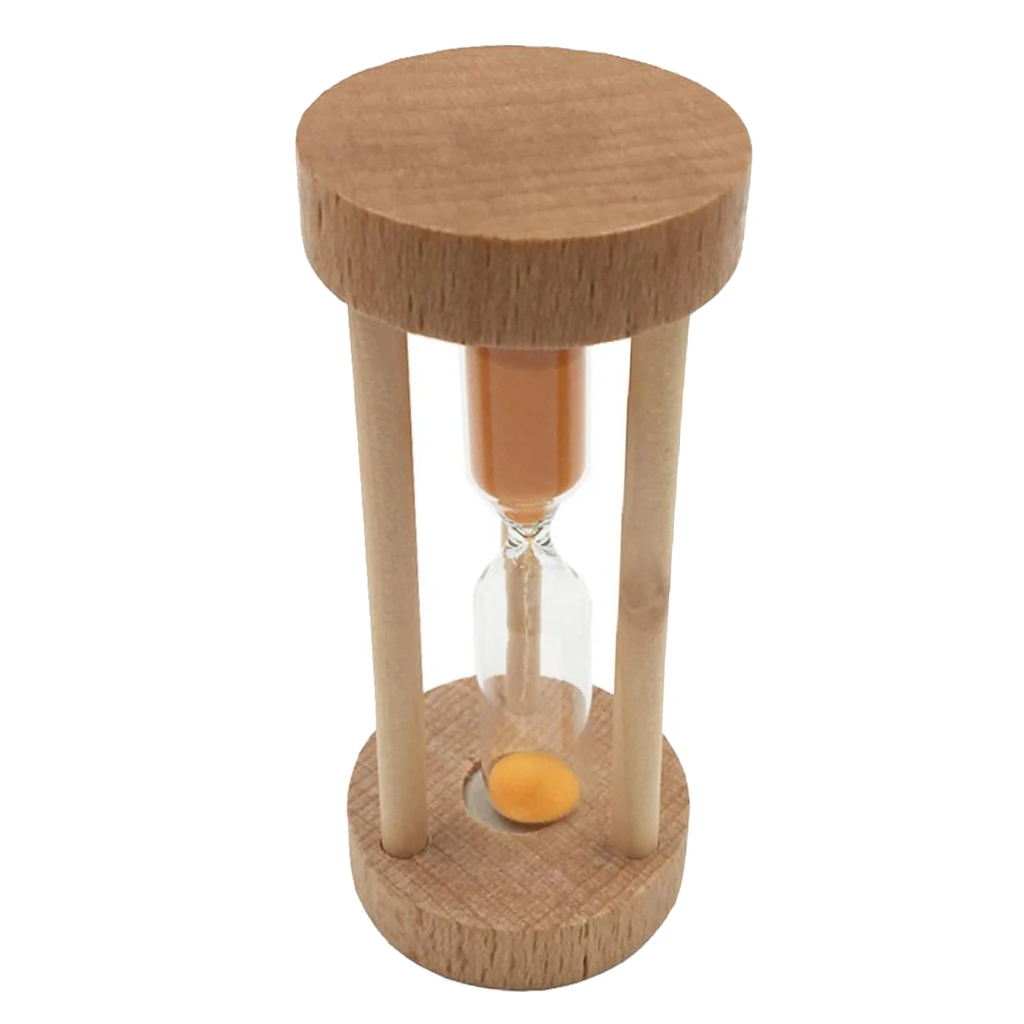 1Pcs 3minutes Wooden Frame Colorful Hourglass Sandglass Sand Clock Timers Kitchen Egg Cooking Timer Counts Watch