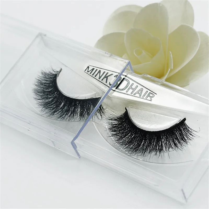 

1 pair 3D mink eyelash Handmade crossing lashes thick Natural False Eyelashes for Beauty Makeup
